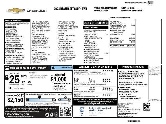 2024 Chevrolet Blazer LT FWD